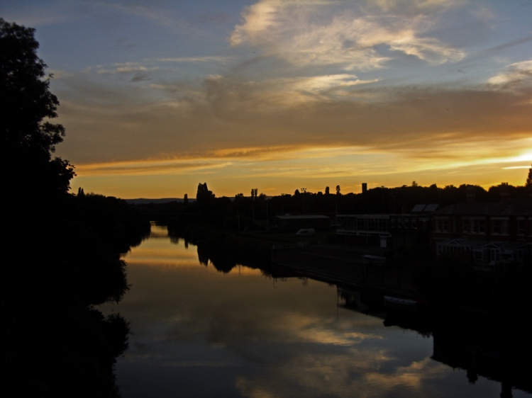 Photo of sunset over River Wye