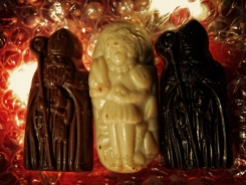 Photo of chocolate St Nicholas and Zwarte Piet